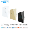 MoesHouse WiFi RF433 Интелигентен Сензорен Превключвател за осветление ЕU Стандарт